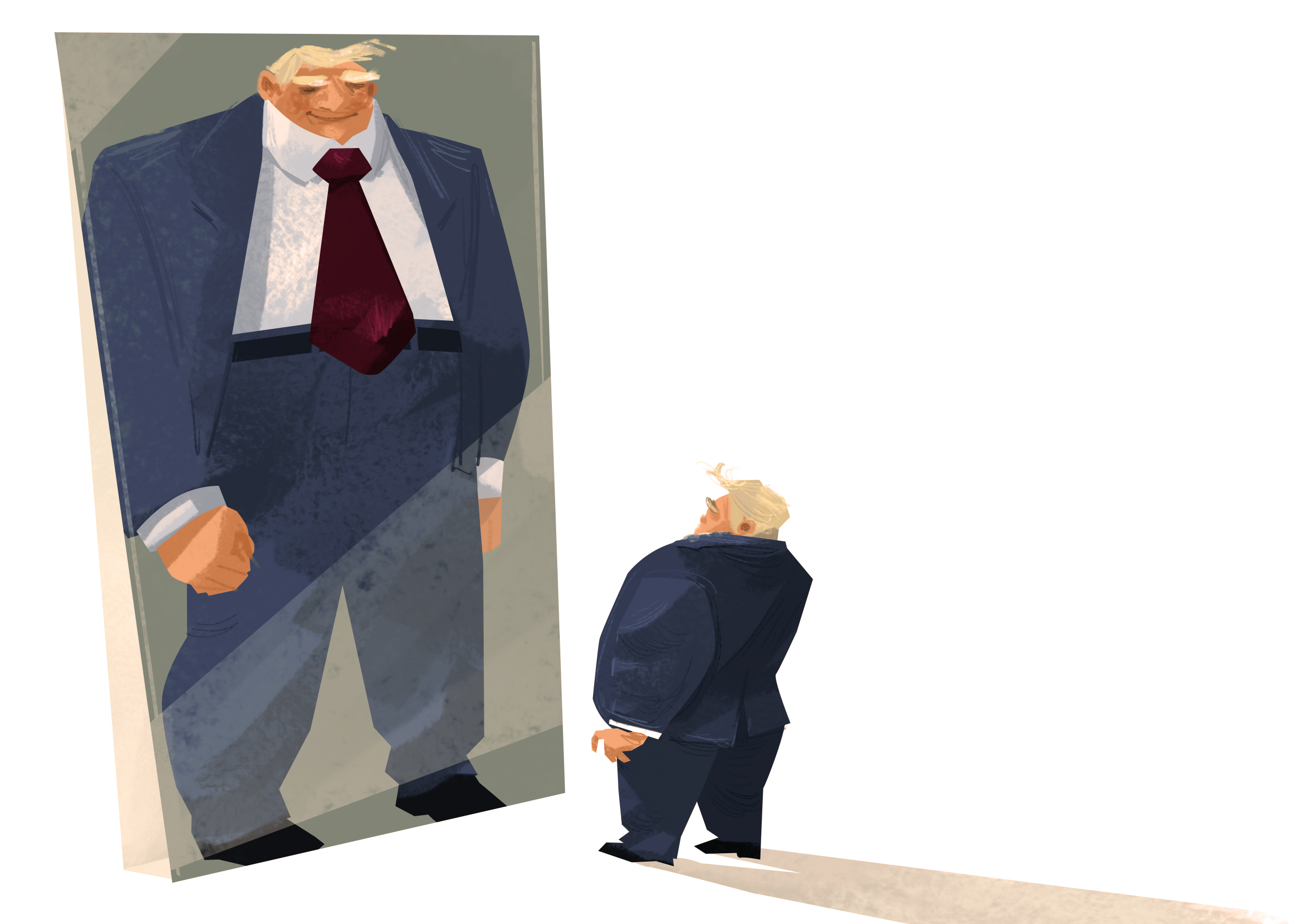 masker en zelfbeeld van narcist